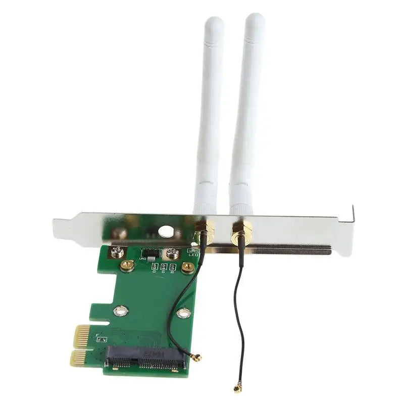 652F Mini Pcie to PCI-E 1X Wifi Wireless Adapter Support Mini Pcie Zpaxo