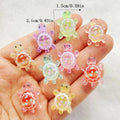 10pcs Cute Cartoon Colorful Turtle Flat back Resin Scrapbook Figurines DIY Home Decor Crafts Zpaxo 10pcs mix