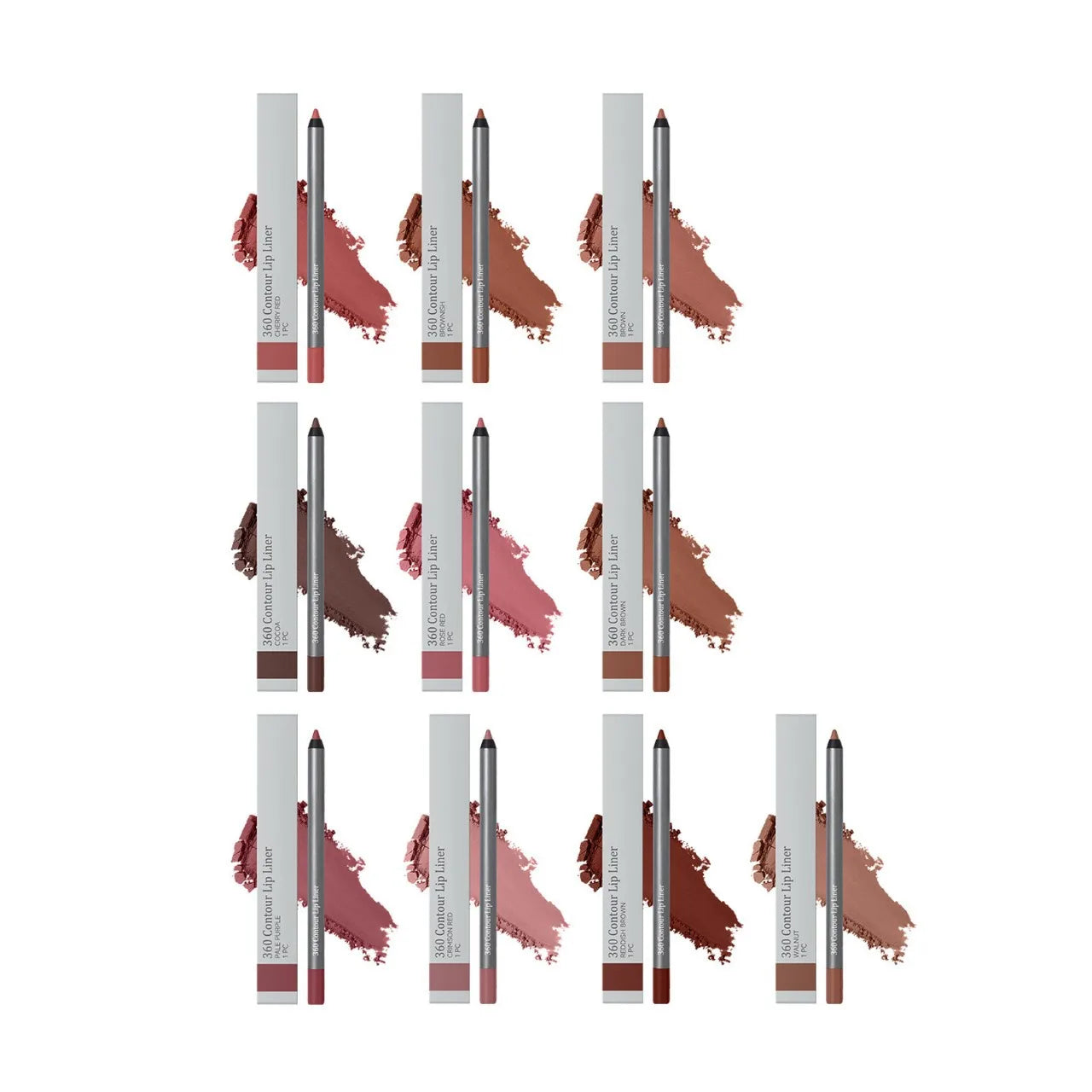 Matte Lip Liner Pencil – Waterproof, Multi-Color, Long-Lasting Lip Liner Pencil Zpaxo