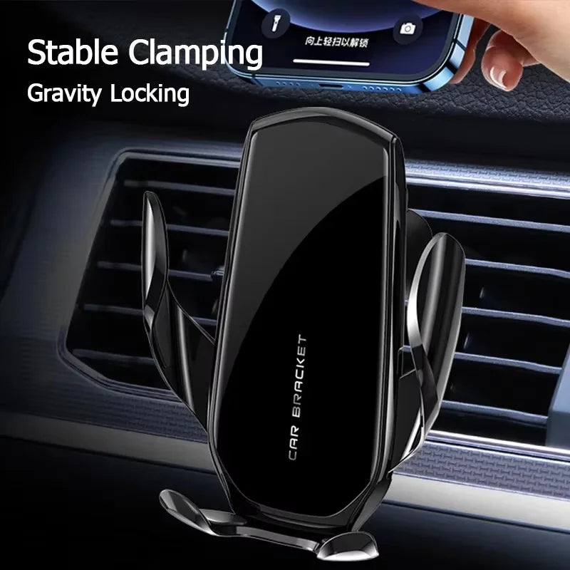 Car Phone Holder Stand Smart Air Vent Bracket Gravity Mount GPS
