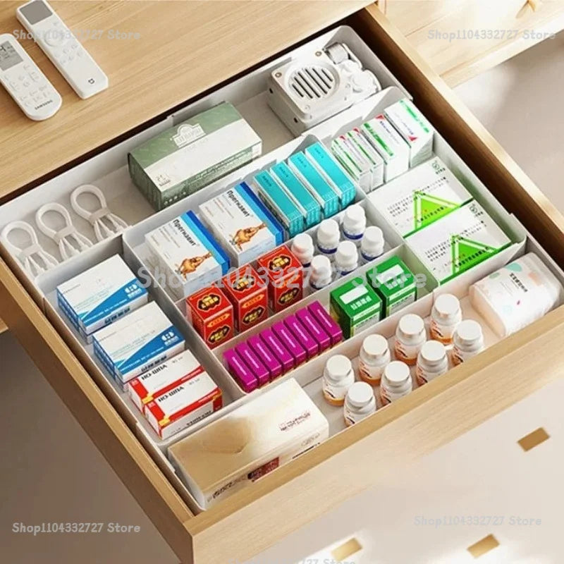 Expandable Organizational for Drawer Storage Box Locker Drawer Organizer Adjustable for Kitchen Spoons Forks Knives Drawer Zpaxo