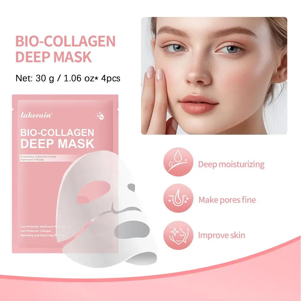 Bio Collagen Real Deep Mask Overnight Hydrogel Facial Mask Pore Minimizing Collagen Supplement Anti Wrinkle Sleeping Face Mask Zpaxo