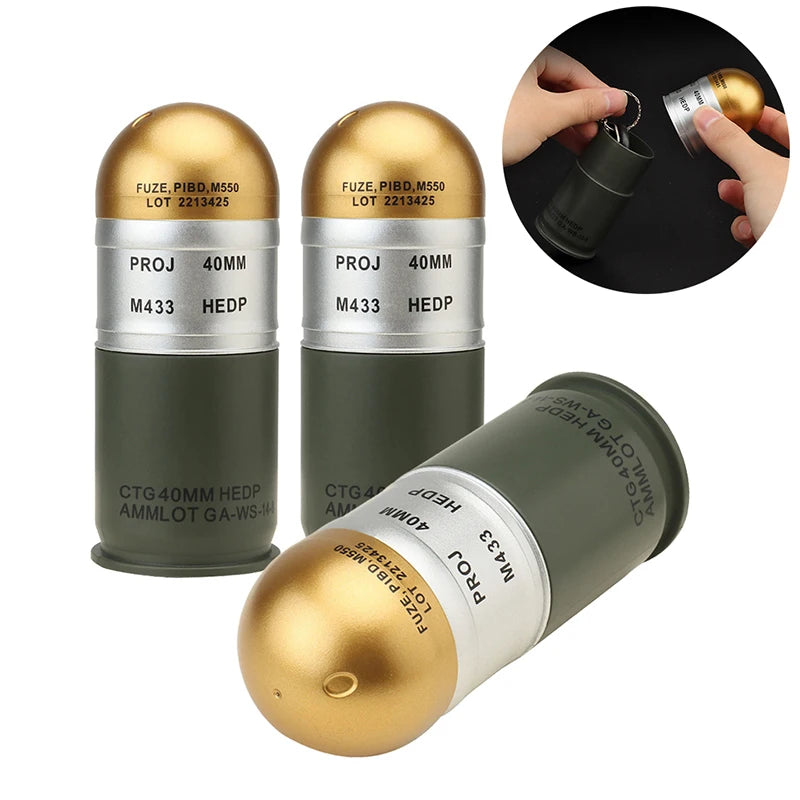 M433 HEDP Cartridge Dummy Grenade Model Military Fan Collection Toy Zpaxo