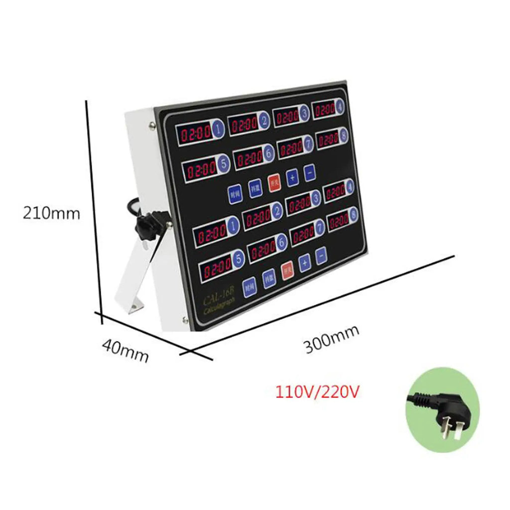Digital Kitchen Timer, Multi Channels Reminder Clock, Restaurant timer, Commercial Kitchen Timer for Kitchen Home Zpaxo