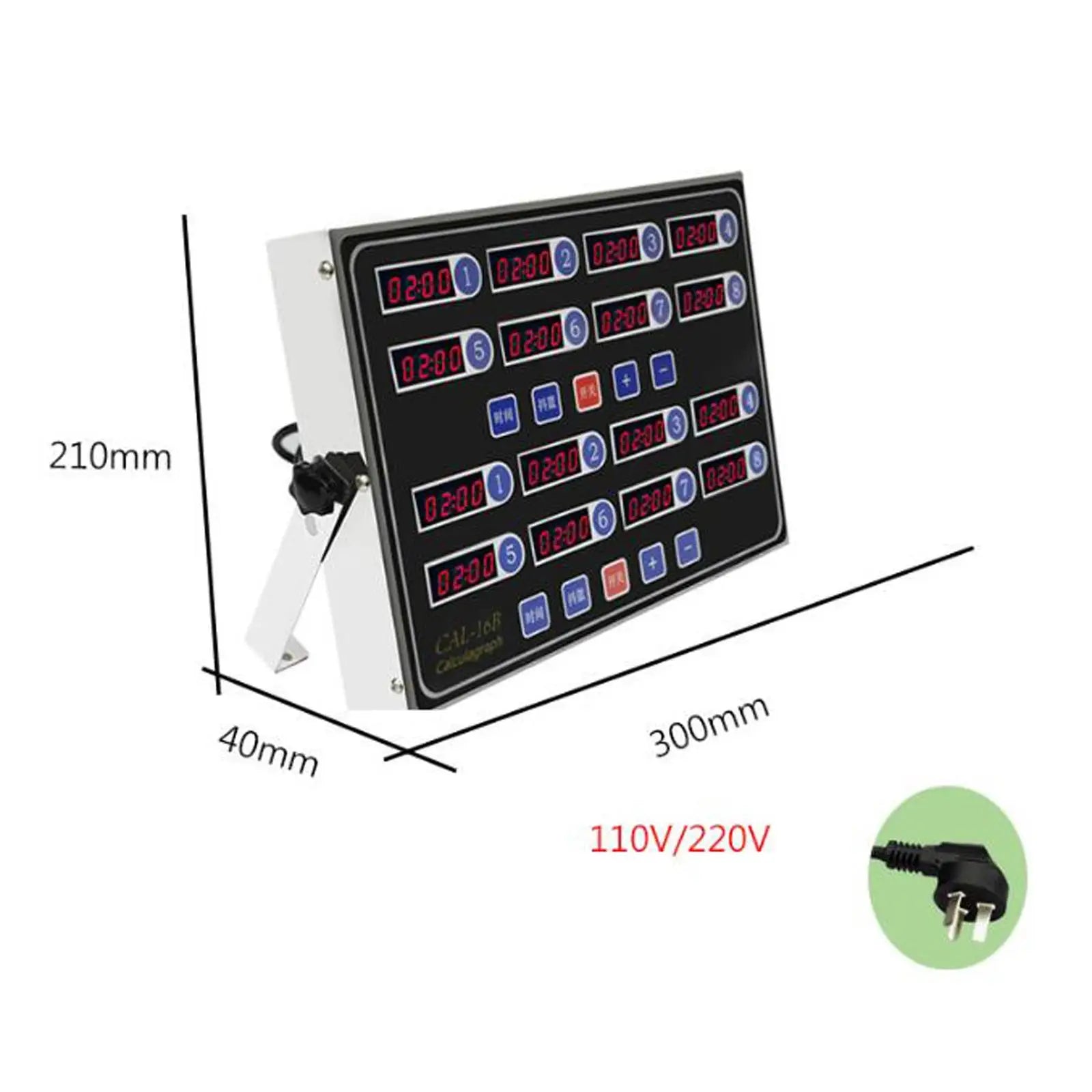 Digital Kitchen Timer, Multi Channels Reminder Clock, Restaurant timer, Commercial Kitchen Timer for Kitchen Home Zpaxo