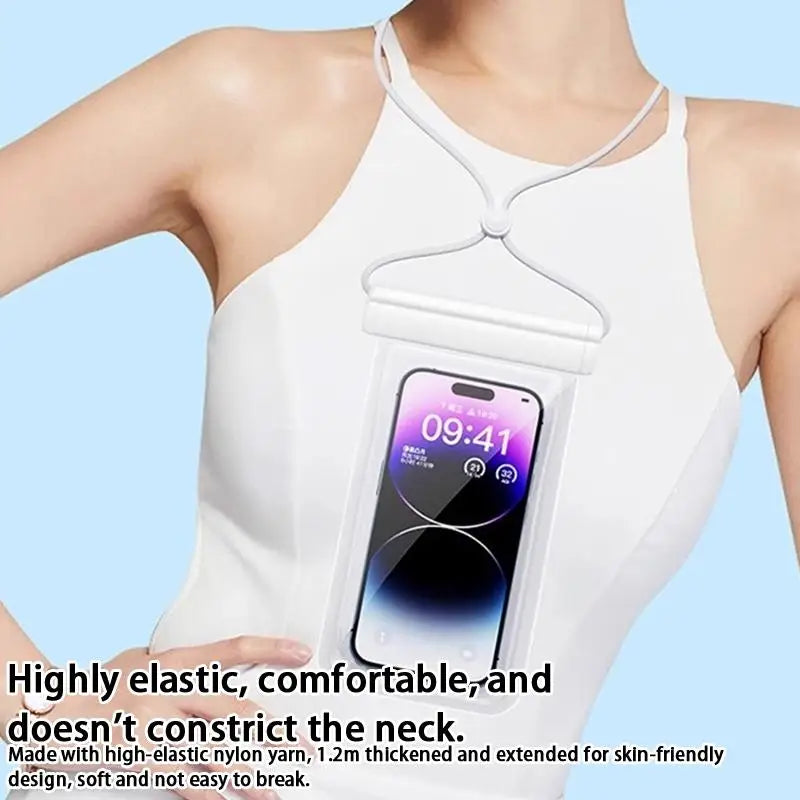 Waterproof Touchscreen Phone Pouch – Crossbody Swimming Bag