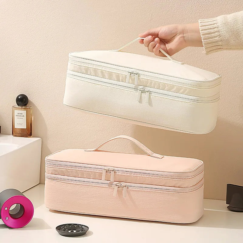 Hair Dryer Storage Bag, Hand-held Curling Iron, Straight Board Multifunctional Travel Makeup Bag, Organizing Protective Cover Zpaxo