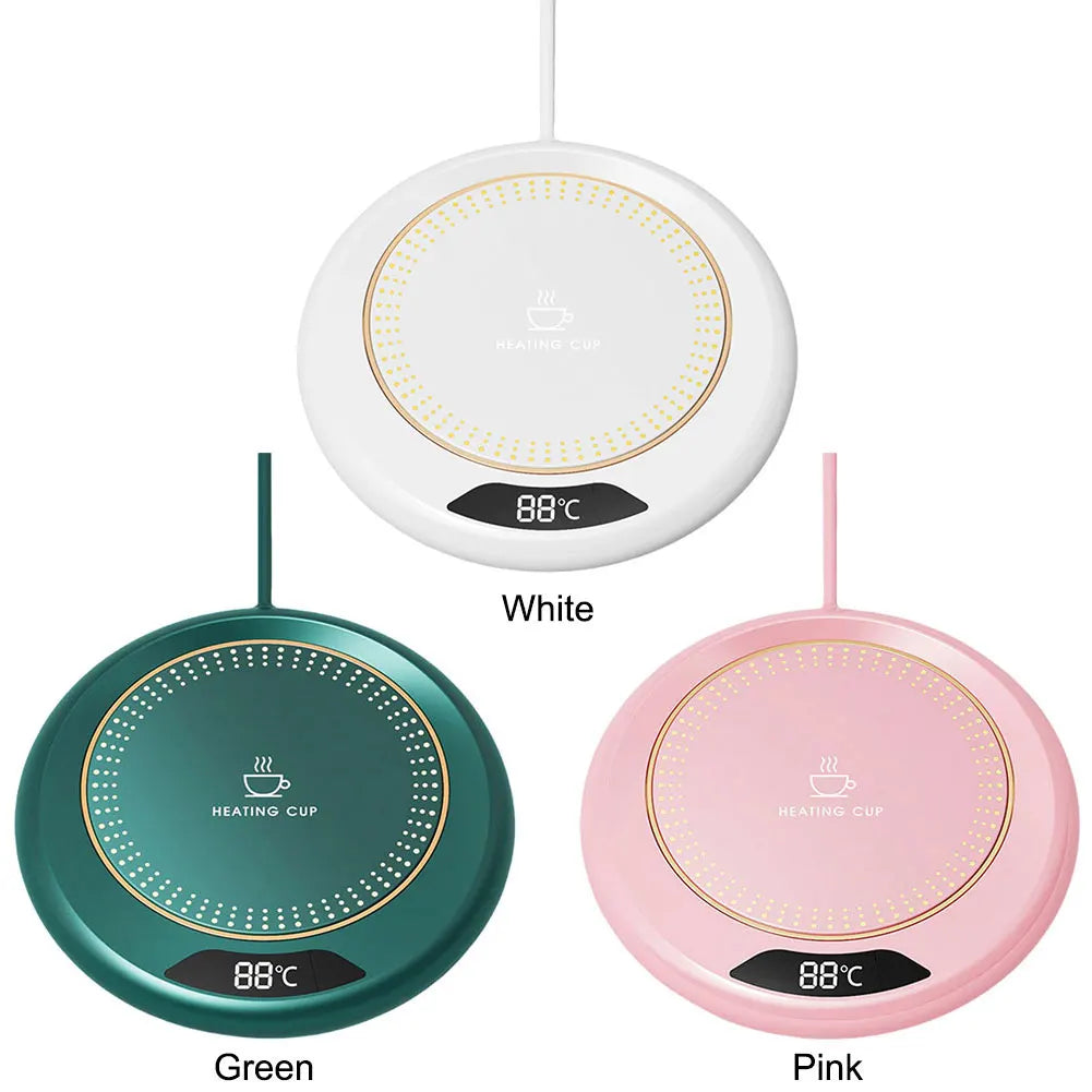 USB Electric Beverage Warmer with 3 Temperature Settings Coffee Warmer Plate Coffee Cup Warmer for Coffee Milk Tea Beverage Zpaxo