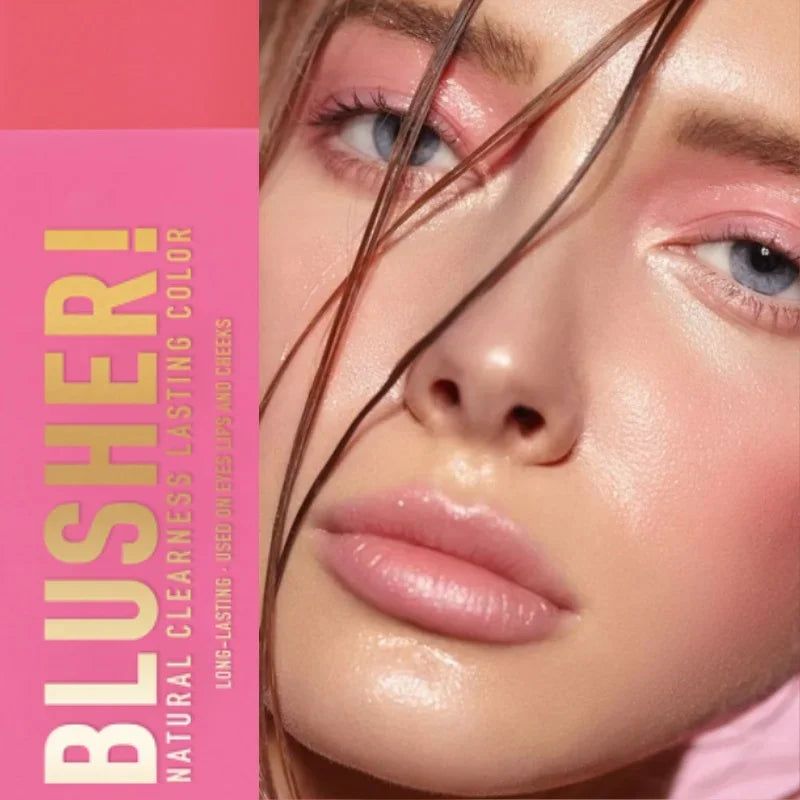 Lasting Rose Orange Blush Cream Soft Mist Cheek Contour Monochrome High Color Rendering Brightening Light Beige Blush Zpaxo