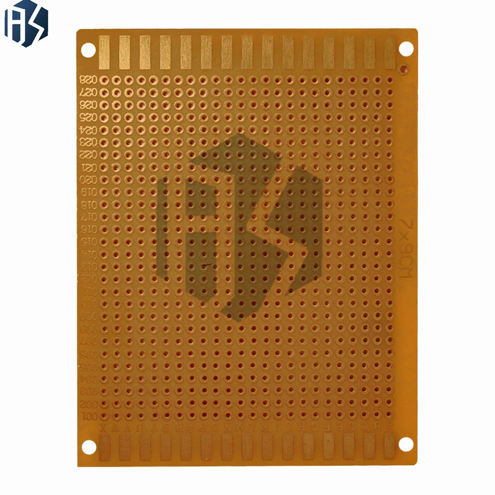 7x9cm 2 8x3 5 Single-sided FR-1 Prototype Board Yellow Bakelite PCB Zpaxo