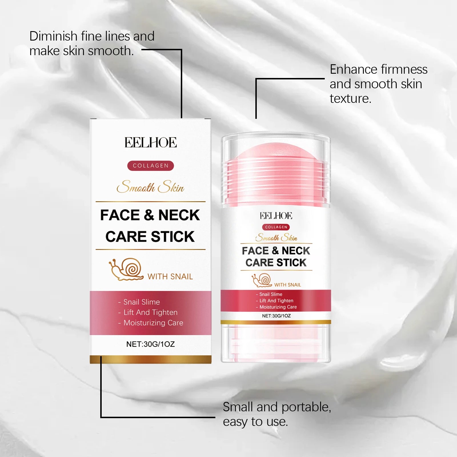 EELHOE Collagen Cream Stick – Face & Neck Firming Anti-Aging Firming Cream Stick Zpaxo