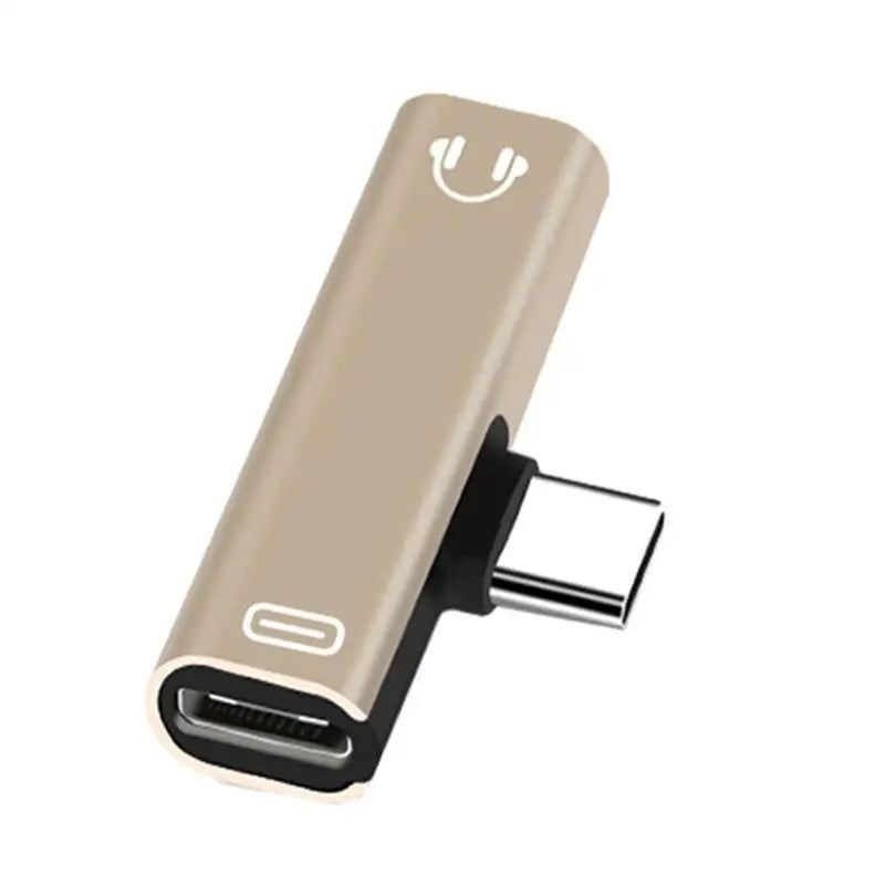 652F Type-C Adapter Type C to 3.5 Headphone Music Charging Two-in-One Adapter Cable Alloy Converter Zpaxo