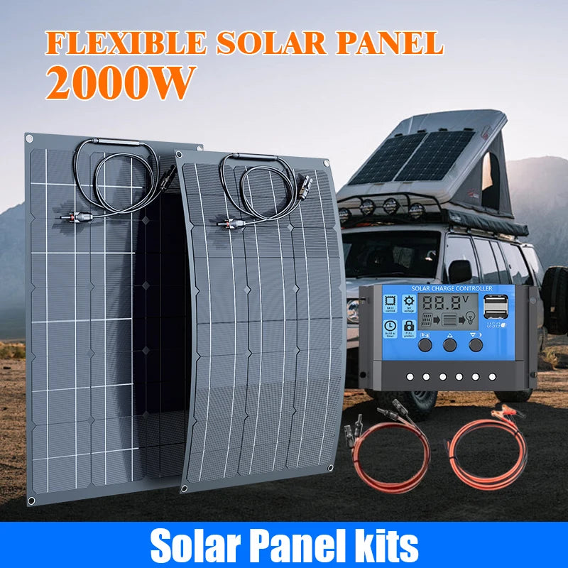 12V 2000W 500W Professional Flexible Solar Panel Heavy Duty Zpaxo
