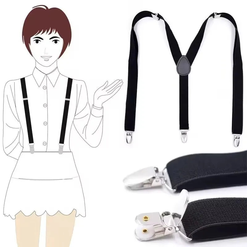 Adjustable Elastic Suspenders Set for Adults And Kids - Unisex Braces for Children Boys & Girls Wedding Accessory Zpaxo