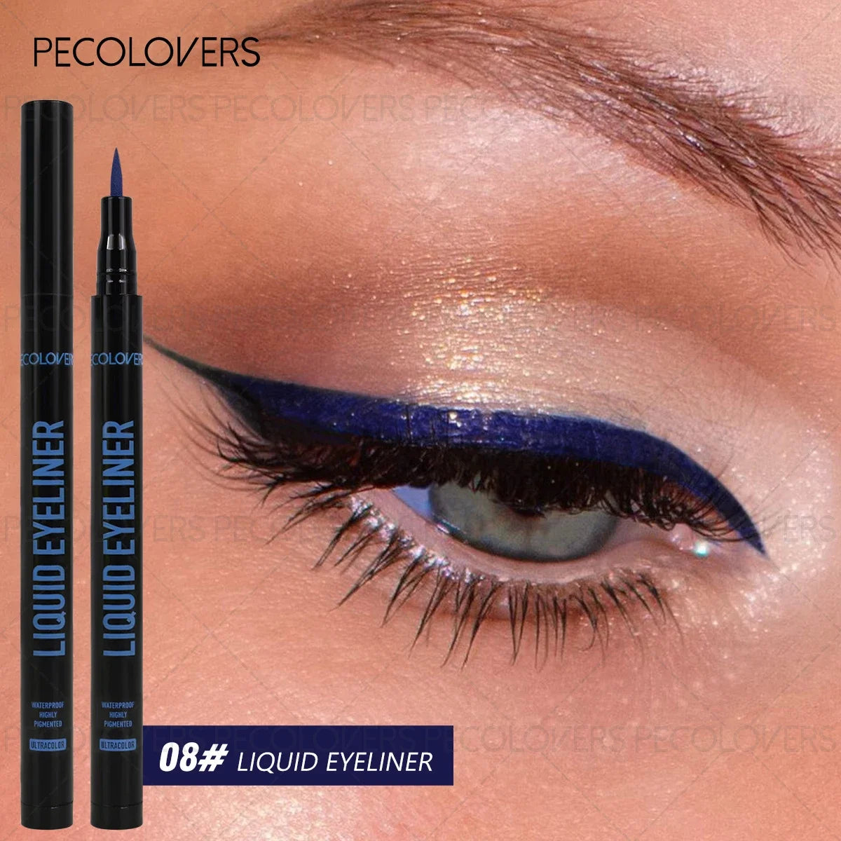 1PC Waterproof Liquid Eyeliner - No-Smudge, Long-Lasting Smooth Application, Rich In Colors, Creating A Charming Daily Makeup Zpaxo 08
