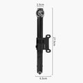 Bicycle Pump Portable High Pressure Bike Pump with Gauge for Universal Handheld Tire Inflation Lightweight Cycling Accesseries Zpaxo Black