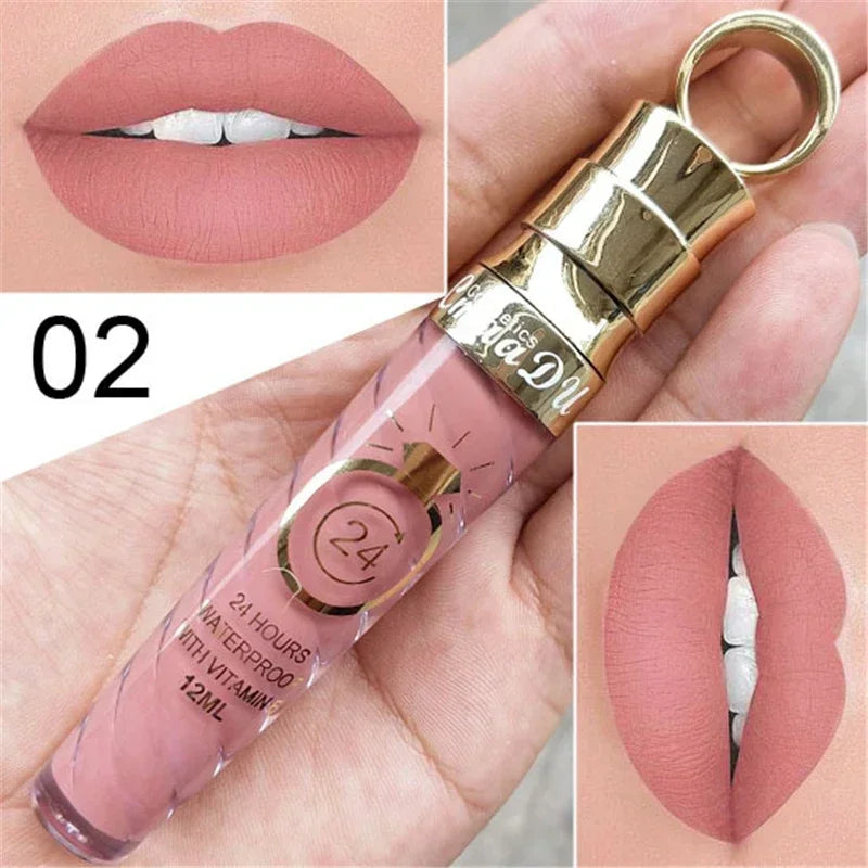 Make Up Lips Matte Liquid Lipstick Waterproof Long Lasting Sexy Zpaxo 02