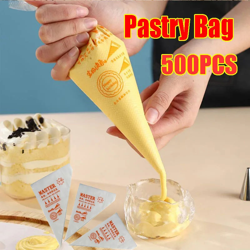Kitchen Baking Pastry and Pastry Accessories Disposable for Products for Cakes Whipped Cream Piping Bag Baking Supplies Design Zpaxo