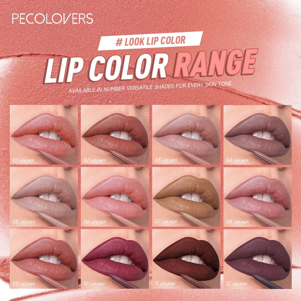 1PC Matte Lip Liner - Long-lasting, Waterproof, Easy To Glide, Moisturizing Formula for All Skin Types, Lip Makeup Zpaxo