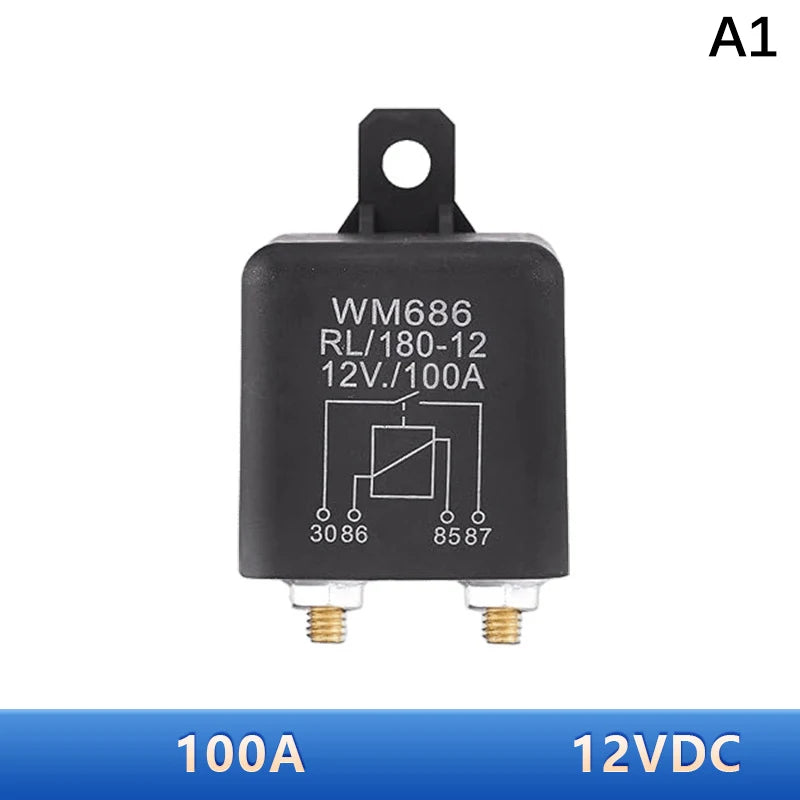 DC 12V/24V 100A–200A 4-Pin Normally Open Car Relay | WM686