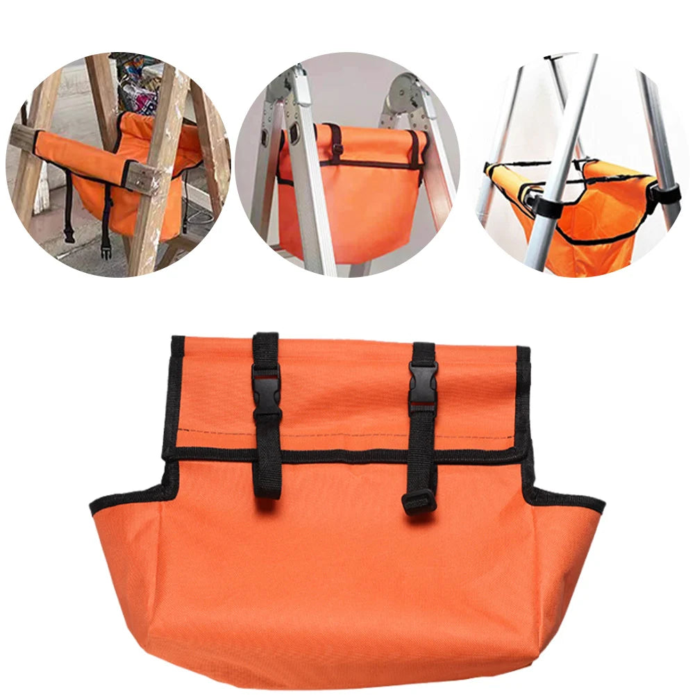 Oxford Cloth Folding Ladder Tool Bag Waterproof Storage Hanging