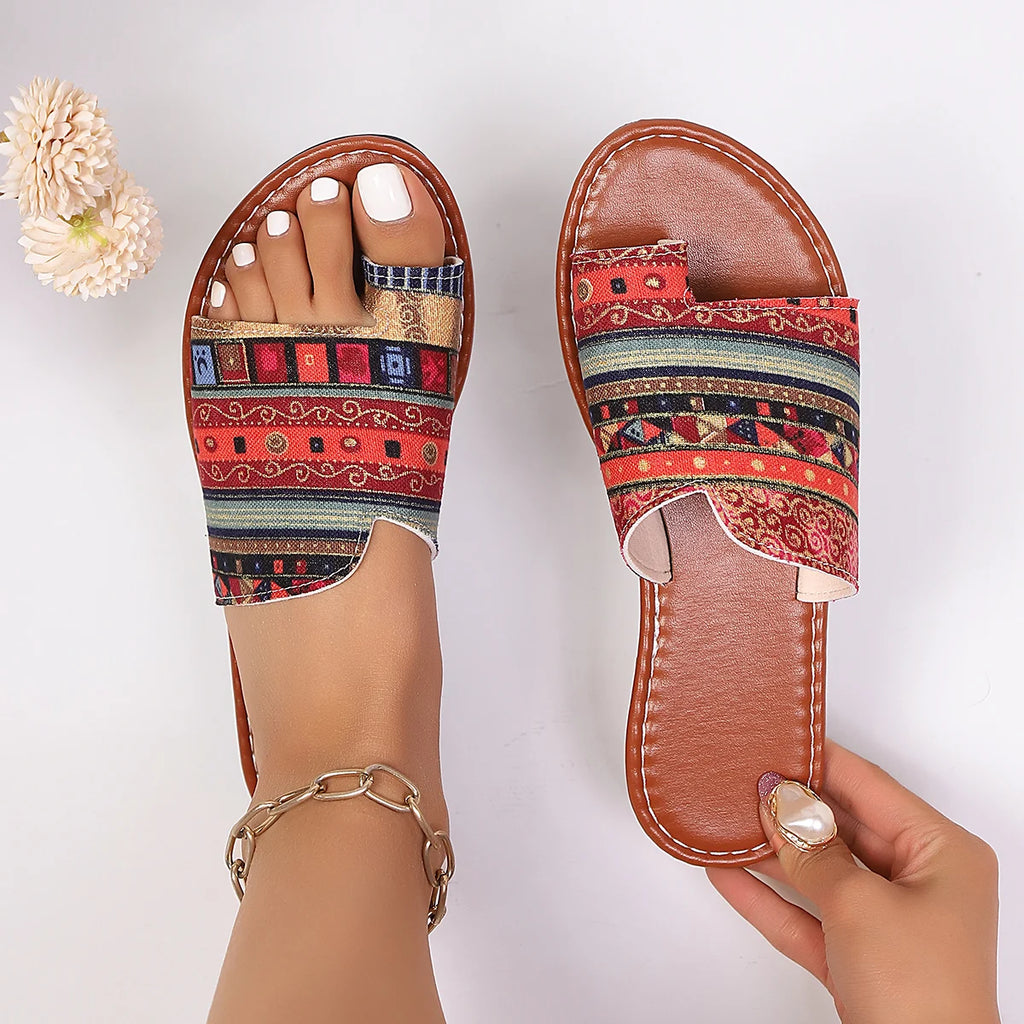 2026 New Women Slippers Holiday Luxury Beach Sandals Fashion Trend Flip Flops Outdoor Flat Open Toe Shoes for Women Slides Women Zpaxo