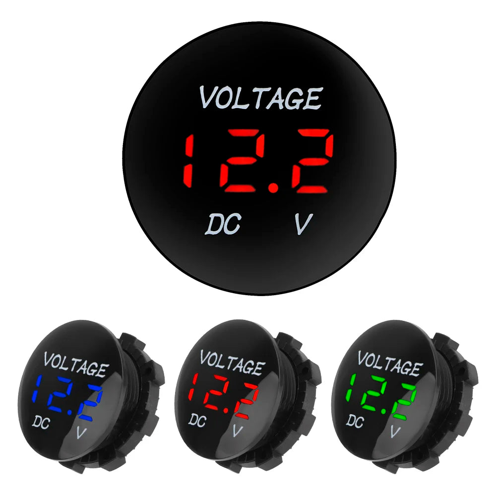 Voltage Meter Tester DC 12V-24V Car Auto Motorcycle Boat Mini Digital