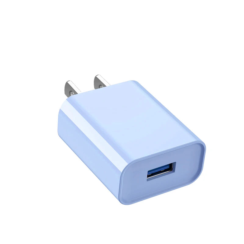 5V 2A USB Wall Charger 10W – EU/US Plug, iPhone & Android USB Wall Charger Zpaxo US Blue