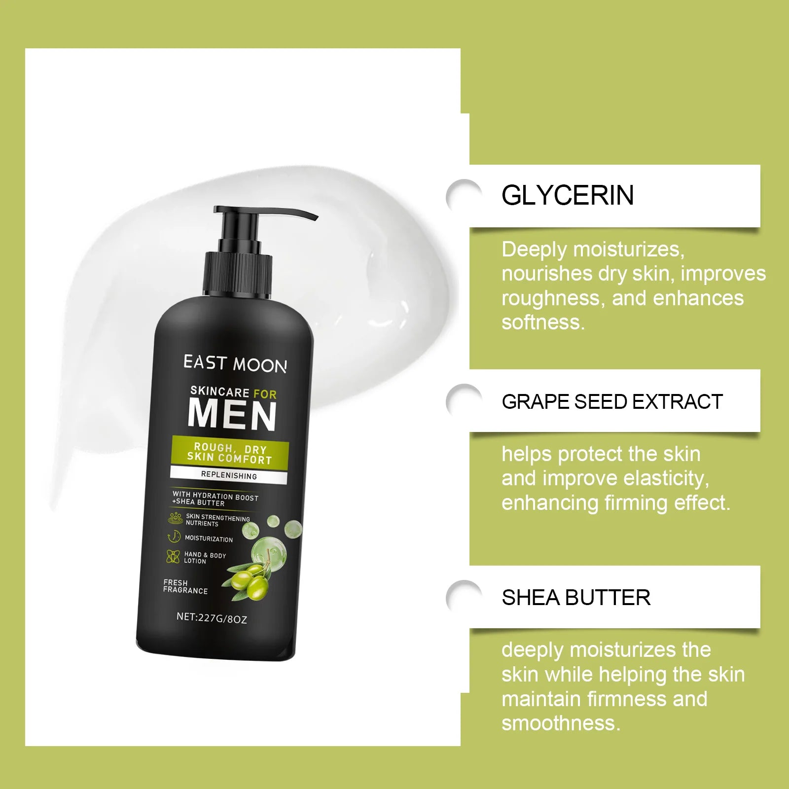 Men's Body Lotion Series Moisturize Dry Improve Sagging Oil Control Lasting Fragrance Brighten Skin Nourishing Creams Zpaxo