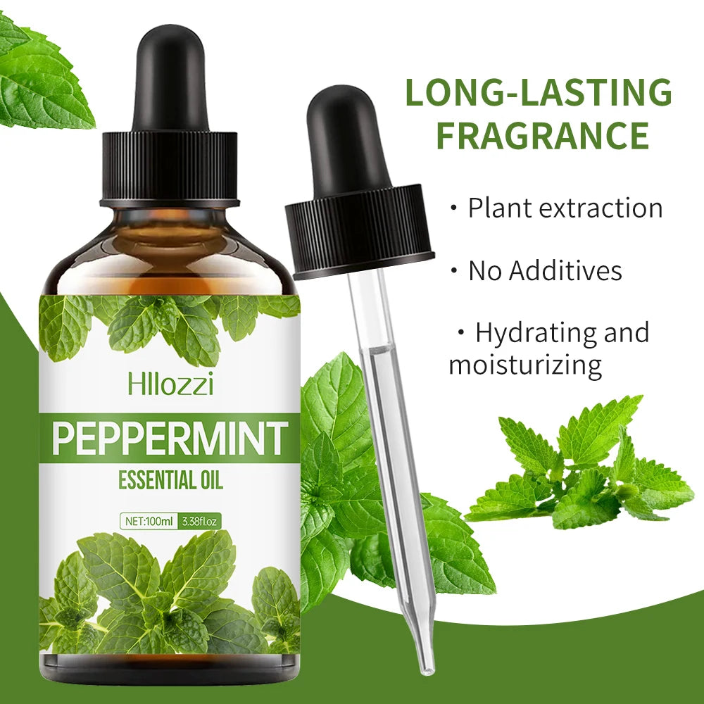 PEPPERMINT ESSENTIAL OIL High-quality Moisturizing Nourishing Massage Zpaxo