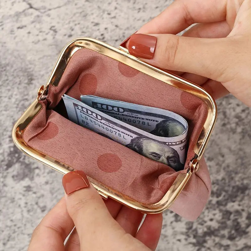 Retro Buckle Candy Color Coin Purse – Women's Short Wallet Women's Coin Purse Zpaxo