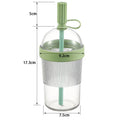 Hot Sale Smoking Coffee Cup, Portable Large Capacity Straw Cup, Outdoor Portable Straw Water Milk Tea Cup Zpaxo Transparent