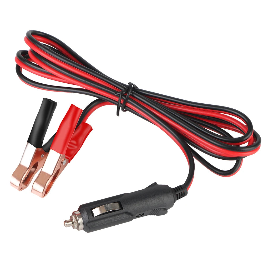 15A Fuse 12V-24V Male Plug Adapter Power Cord Car Cigarette Lighter