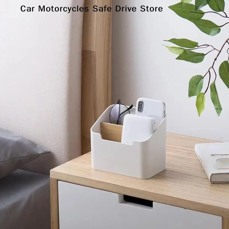 CMPlastic Desktop Storage Box Remote Controls Tissues Cosmetics