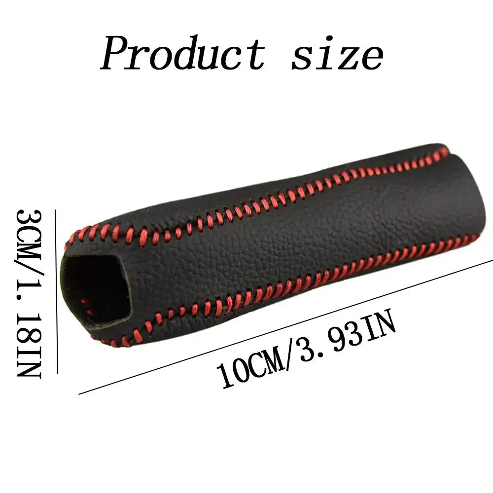 PU Leather Handbrake Sleeve Car Cover Protective Anti-slip Hand Brake Zpaxo