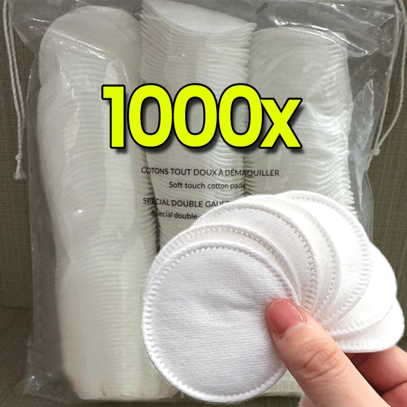Disposable Soft Circular Makeup Remover Pads Doubles Sided Breathable