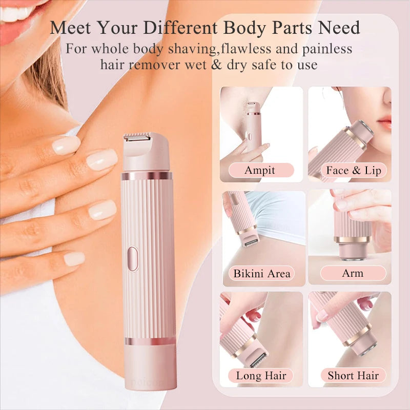Electric Shaver Double Head Bikini Trimmer Women Body Razor