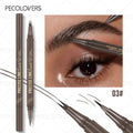 1PC Waterproof Eyebrow Pencil-Non-fading Eyebrow Makeup, Double-ended Design, Precise Application Zpaxo 03
