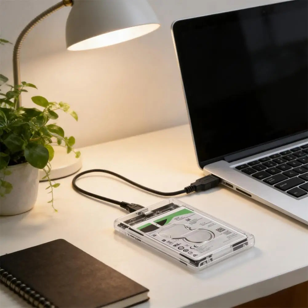 USB 3.0 & USB-C 2.5" SATA Hard Drive Enclosure – 5Gbps Hard Drive Enclosure Zpaxo