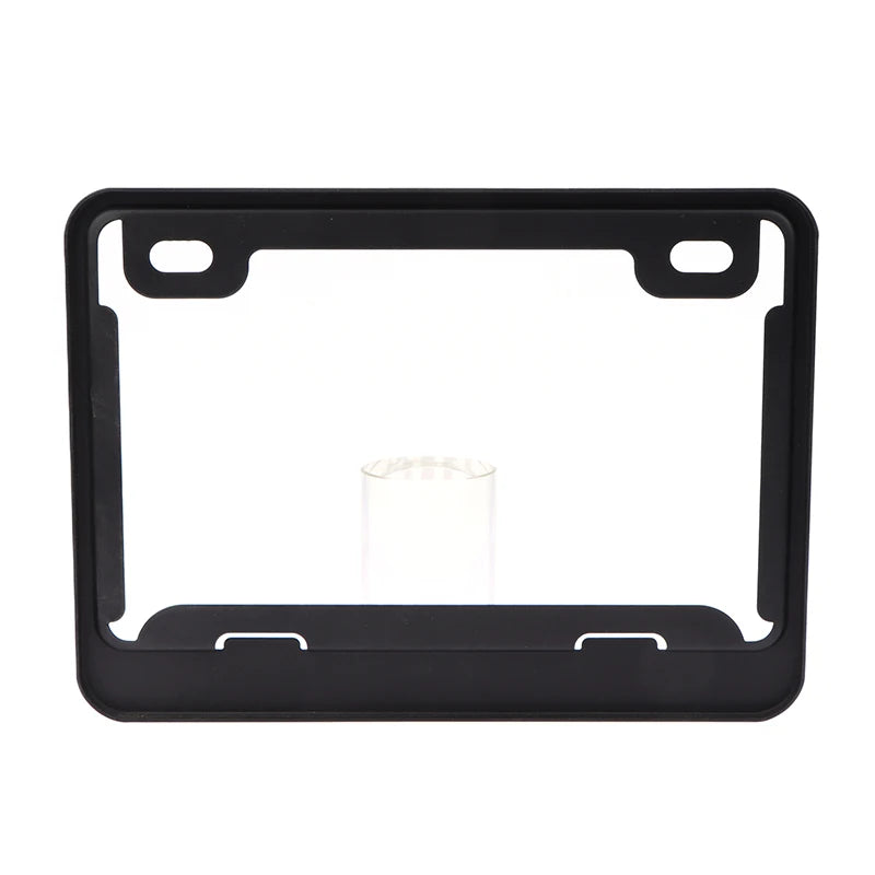 Motorcycle License Plate Frames Universal Aluminum Alloy Holder Solid Zpaxo black hollow