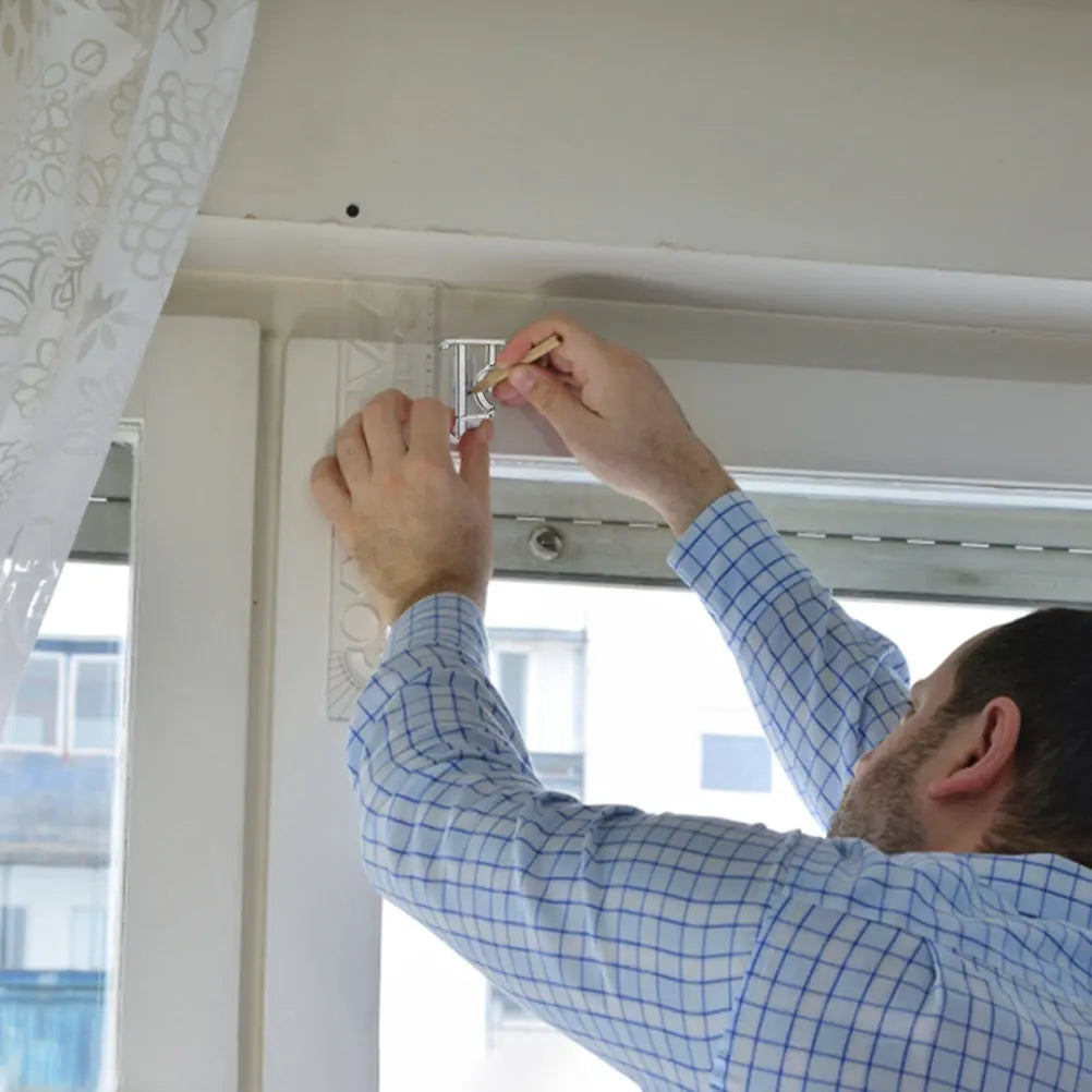 Transparent Sturdy Valance Clamps Home Blind Fixing Long-lasting