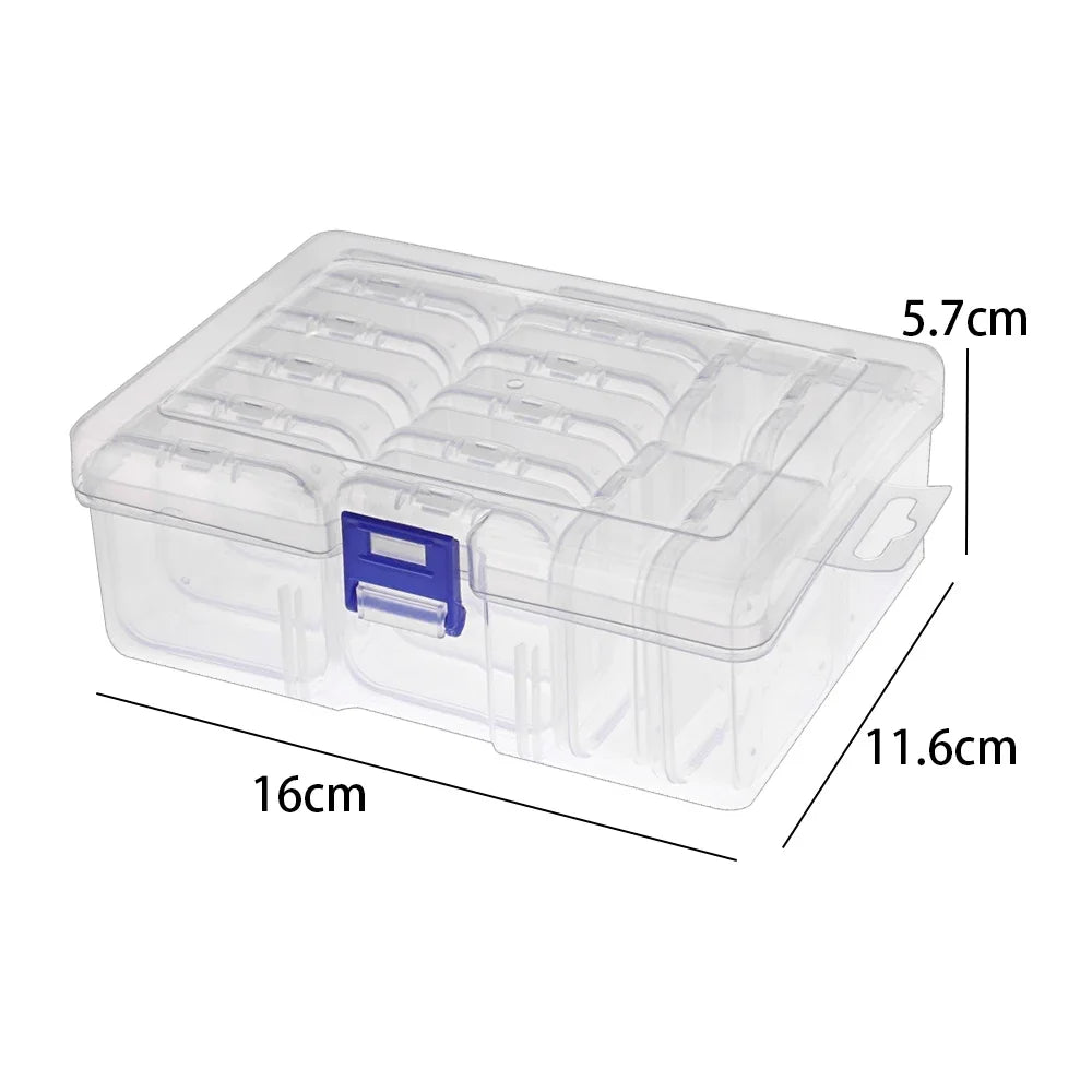 Multifunctional Storage Box – Diamond Painting, Nail & Jewelry Craft Storage Organizer Zpaxo 14PCS (1 box)