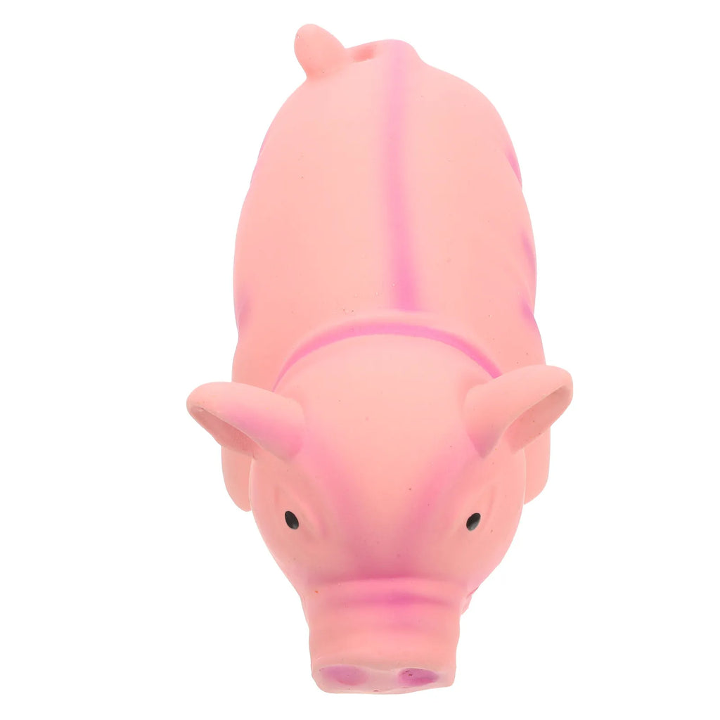 Pig Shape Dog Bite Resistant Latex Chew Squeaky Training Interactive