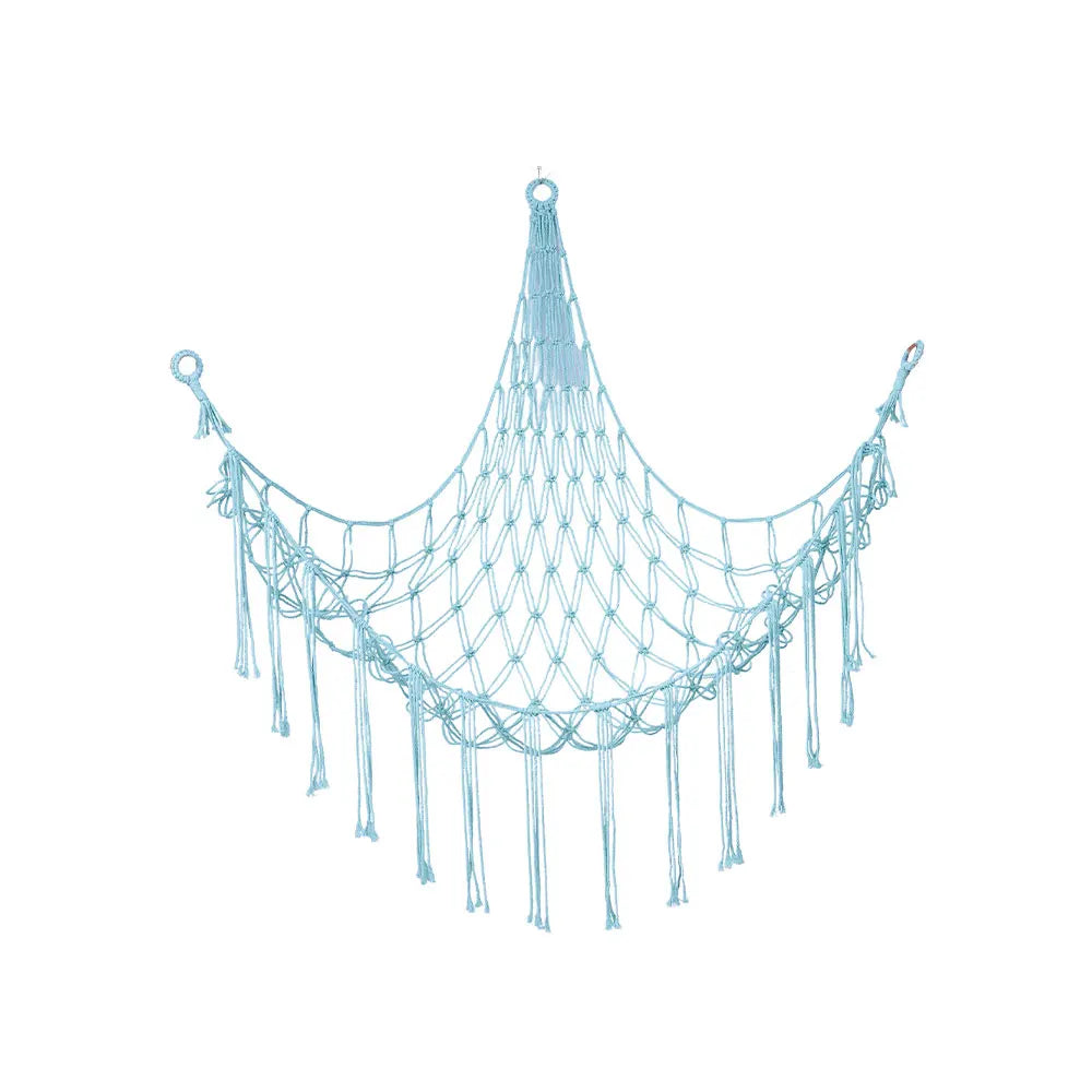 1Pc Toy Hammocks Wall Corner Hanging Storage Net Organizer Woven Kids Stuffed Mesh Hammock Baby Animal Rope Hammock Bag Cotton Zpaxo 04
