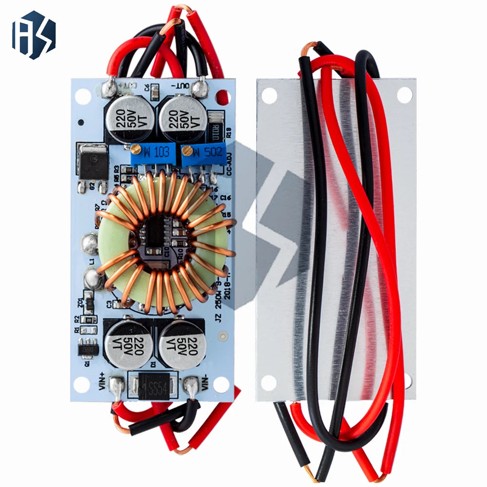 Non-Isolated DC-DC Step-Up Boost Converter - 250W 10A LED Driver Module for Mobile Power Supplies Zpaxo