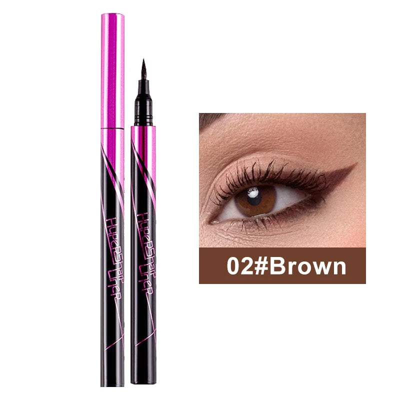 1 Black Quick-drying Eyeliner Waterproof Liquid Eye Liner Pen Long Zpaxo 02 Brown