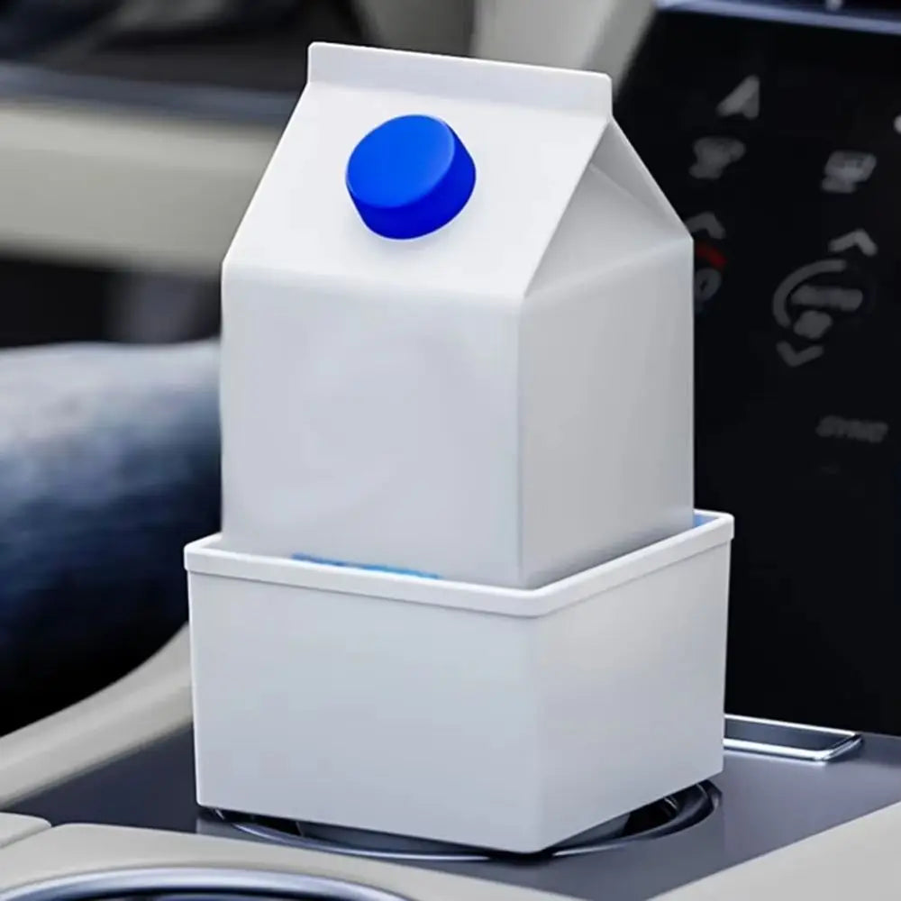 PP Plastic Car Storage Box 11.8cm X 6.5cm Multi-Functional Console Pocket Milk Storage Square Design Seat Pocket Organizer Zpaxo