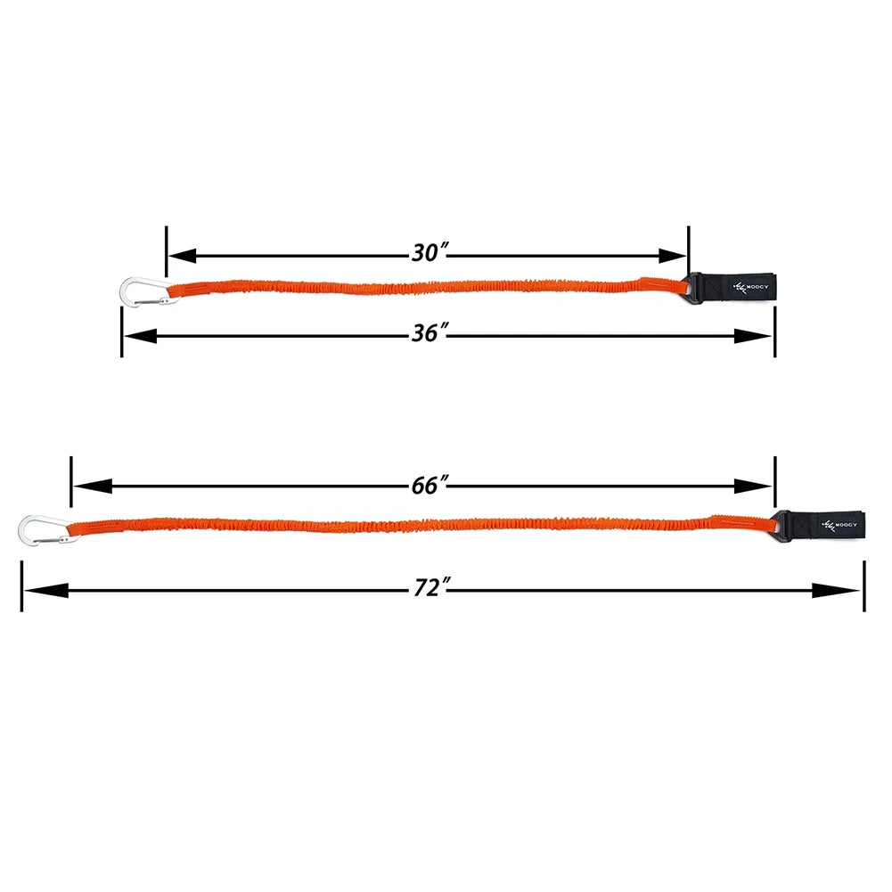 Nylon Elastic Kayak Canoe Paddle Leash Safety Boat Fishing Rod Pole