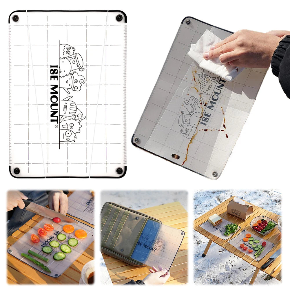 Outdoor PP Cutting Board Space Saving Folding Dining Vegetable Fruit