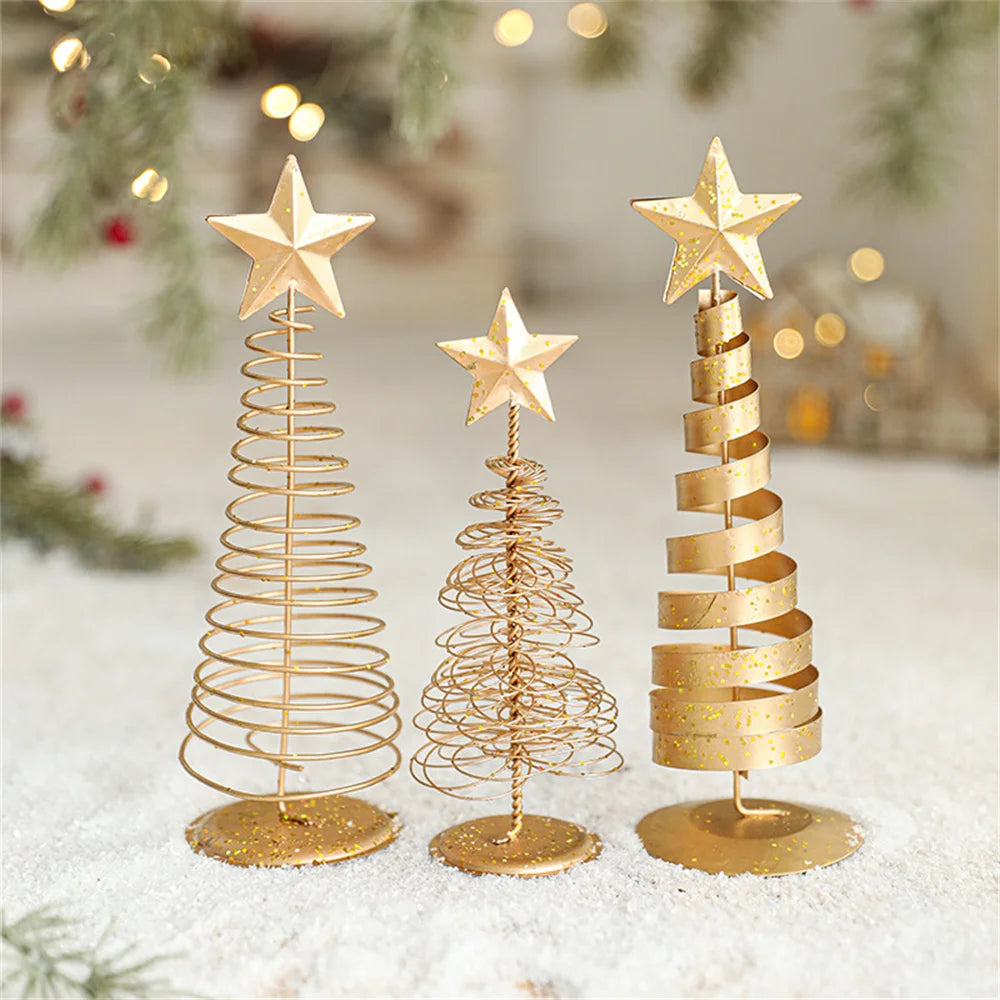 Iron Star Mini Christmas Tree Ornament – Nordic Gold Decor